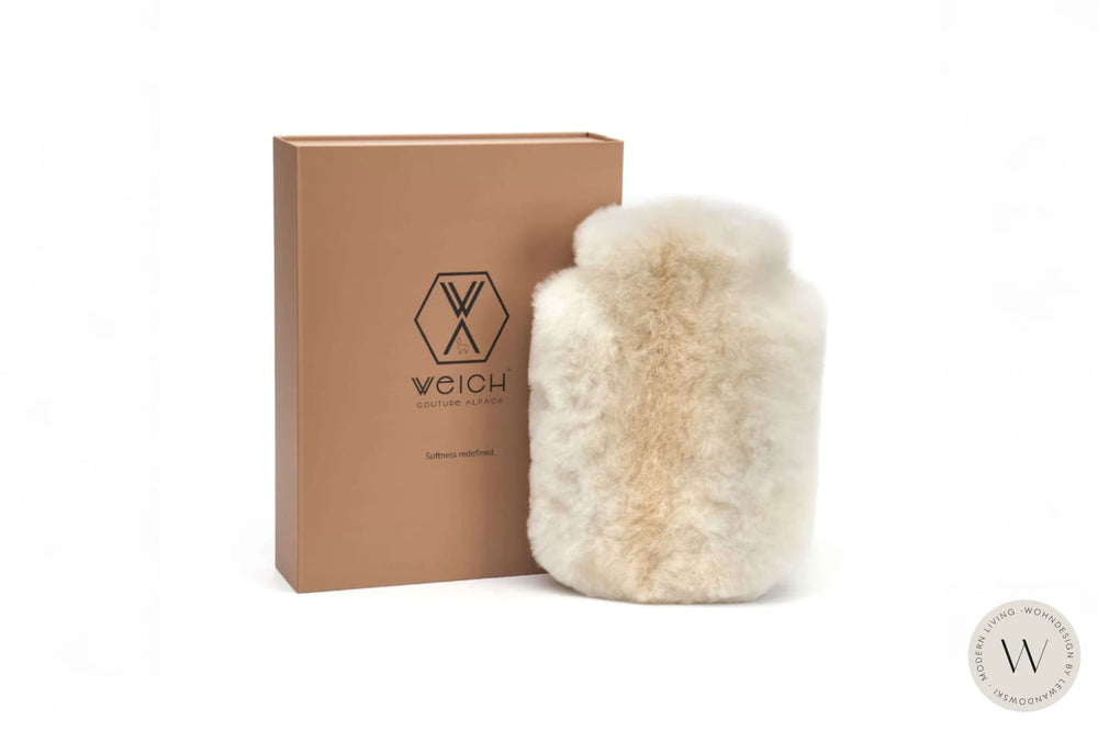 Wärmflasche CALMO Regular in offwhite beige WEICH Couture Alpaca